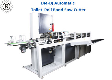Automatic Toilet Roll Band Saw Cutting Machine Customizable Bathroom Tissue With PLC Control Cutting Diameter 90-150mm