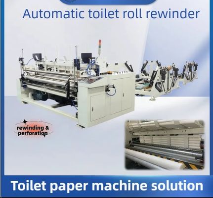Máy làm giấy vệ sinh nhỏ, dễ sử dụng, thủ công với bộ phận dập nổi tùy chọn