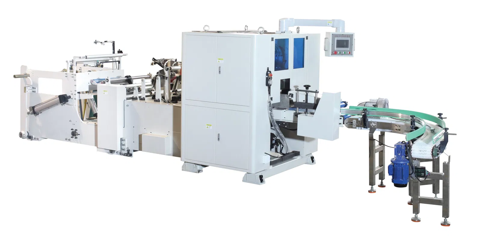 Dây chuyền sản xuất, gấp, đóng gói khăn giấy in màu 4