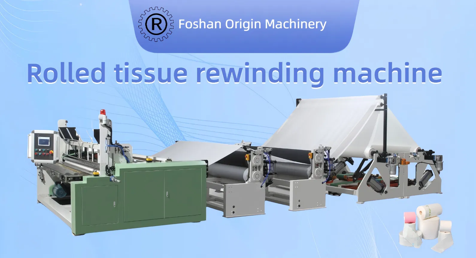 Dây chuyền sản xuất tự động giấy vệ sinh / giấy ăn Jrt Maxi Rewinding 0