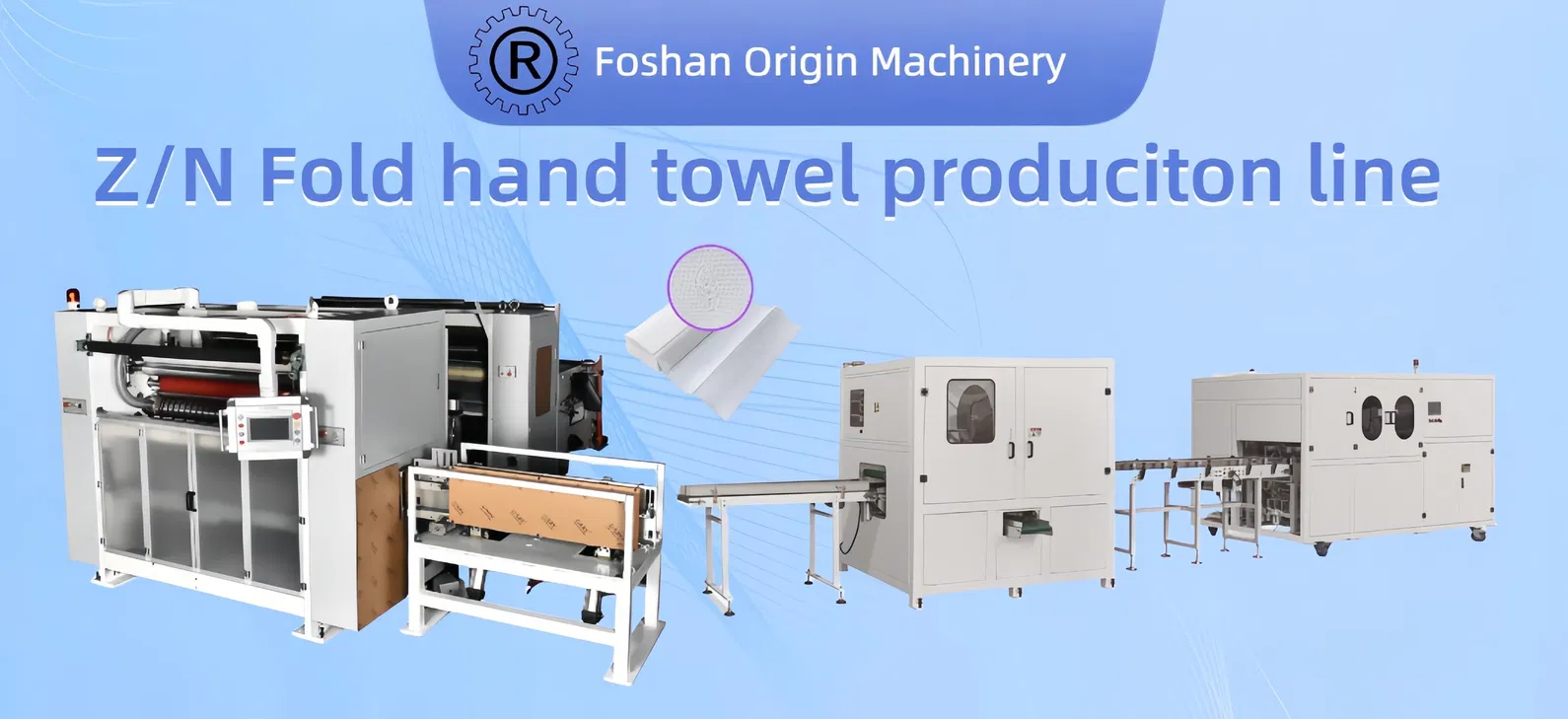 Z/N Máy quấn khăn tay gấp với chất keo lớp phủ 0