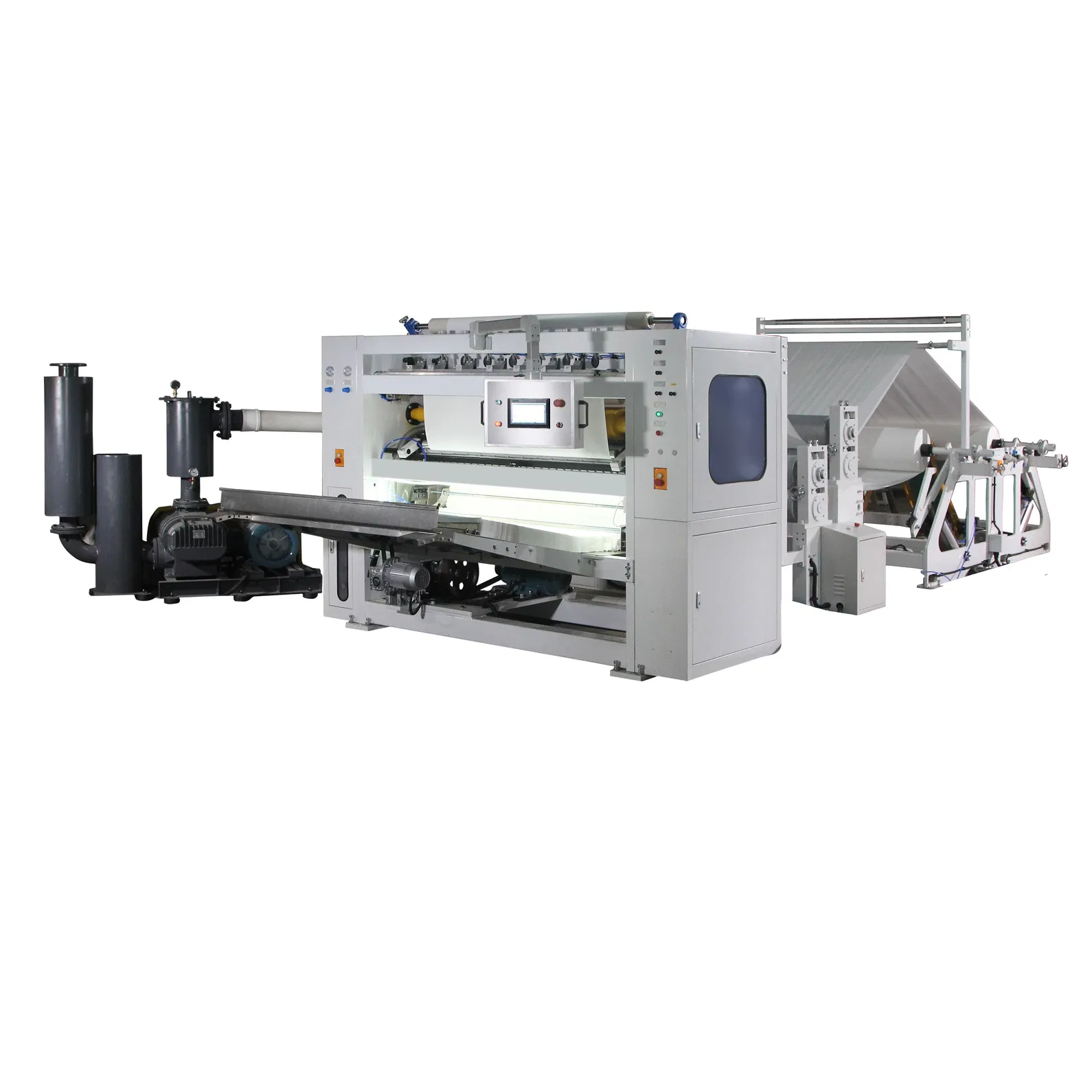 Máy làm khăn giấy V Fold, Máy cắt cưa xẻ, Dây chuyền sản xuất bán tự động 3