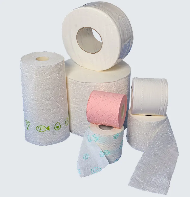 Dây chuyền sản xuất giấy vệ sinh, khăn giấy nhà bếp, cuộn lớn, nhiều cuộn, máy quấn, cắt, đóng gói 1